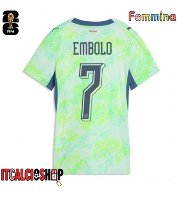 Svizzera Breel Embolo #7 Seconda Maglia Femmina Mondiali 2026 Manica Corta